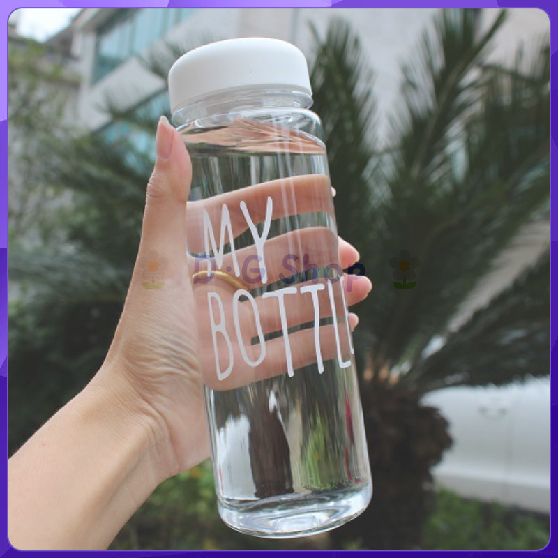 D·GShop ⭐ Botol Air Gelas Kaca Aesthetic Ala Korea Gelas Souvenir Pernikahan Tumbler Stainless Aesth