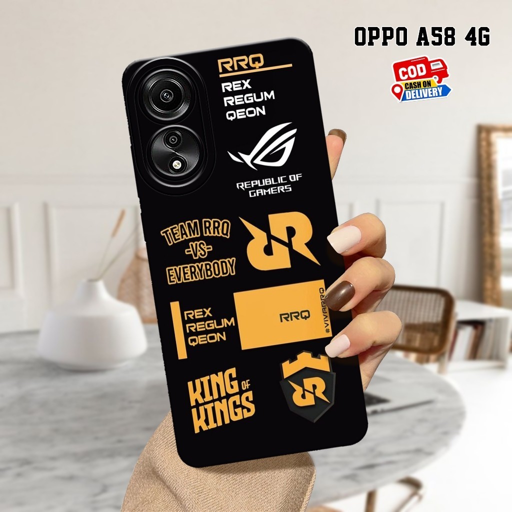 Case OPPO A58 4G - Softcase OPPO A58 4G - Fashion Case Gaming - Casing OPPO A58 4G - Softcase Pro Ca