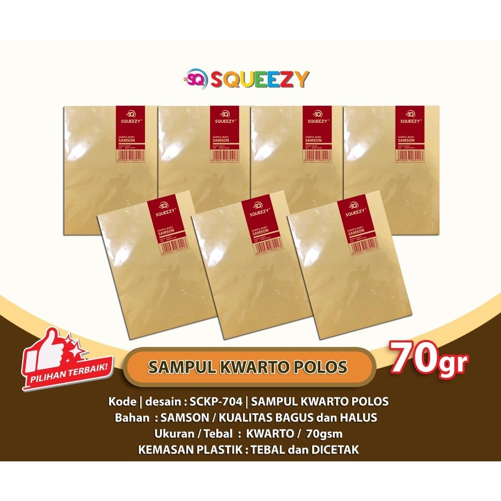 

Sampul Buku Coklat Polos Ukuran Kwarto (Pak Isi 20 Lembar)