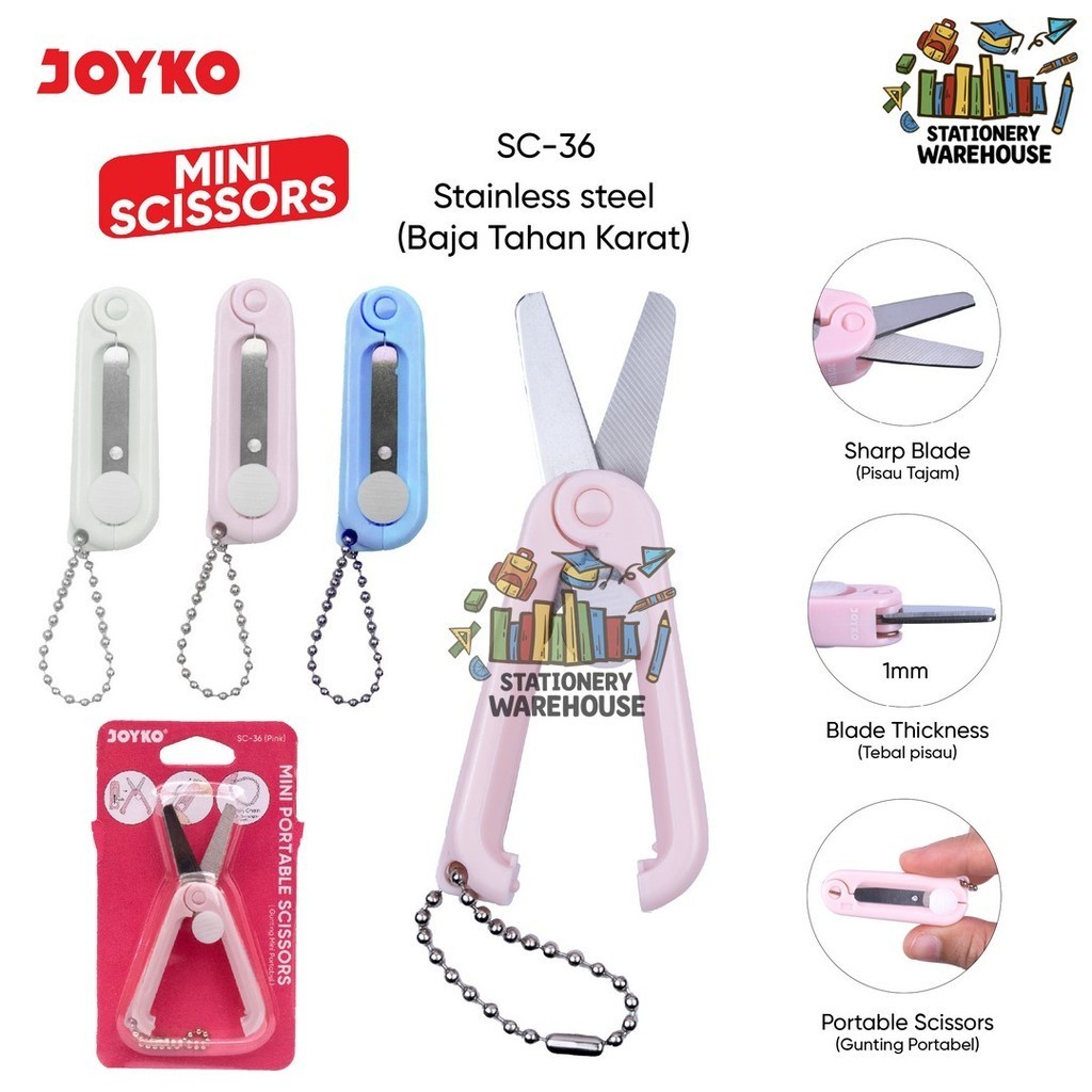 

Gunting Mini Portable Scissors Joyko SC-36