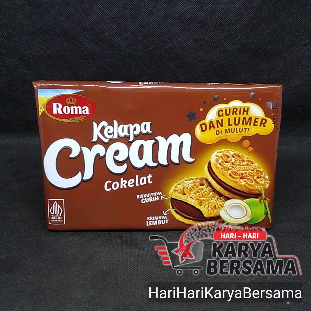 

BISKUIT ROMA KELAPA CREAM COKELAT 189GR