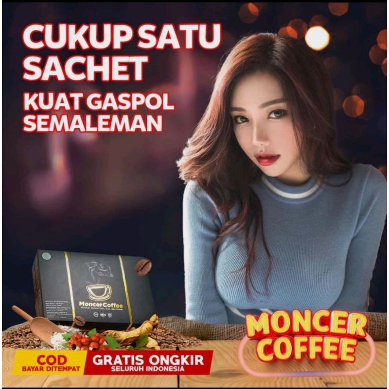 

( TERLARIS ) Monnceer Coffee Original Herbal 1Box Isi 8 Sachet