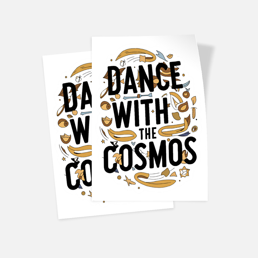 

Matte Sticker Set Motif Dance with the Cosmos