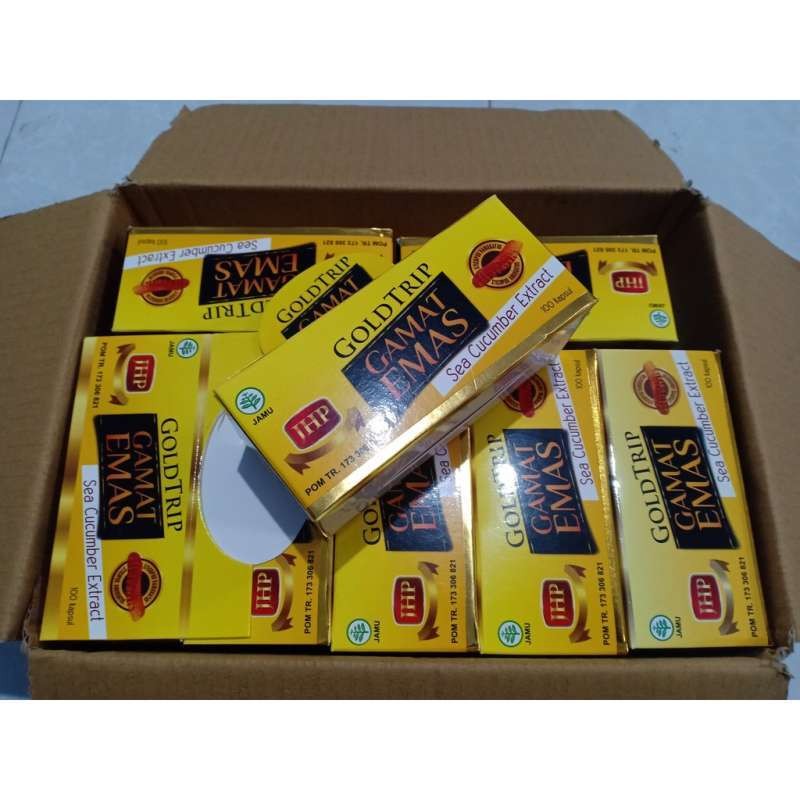PROMO Gamat Emas Gold Trip Isi 60 kapsul Ekstrak Gamat Emas - best suplemen Shopee