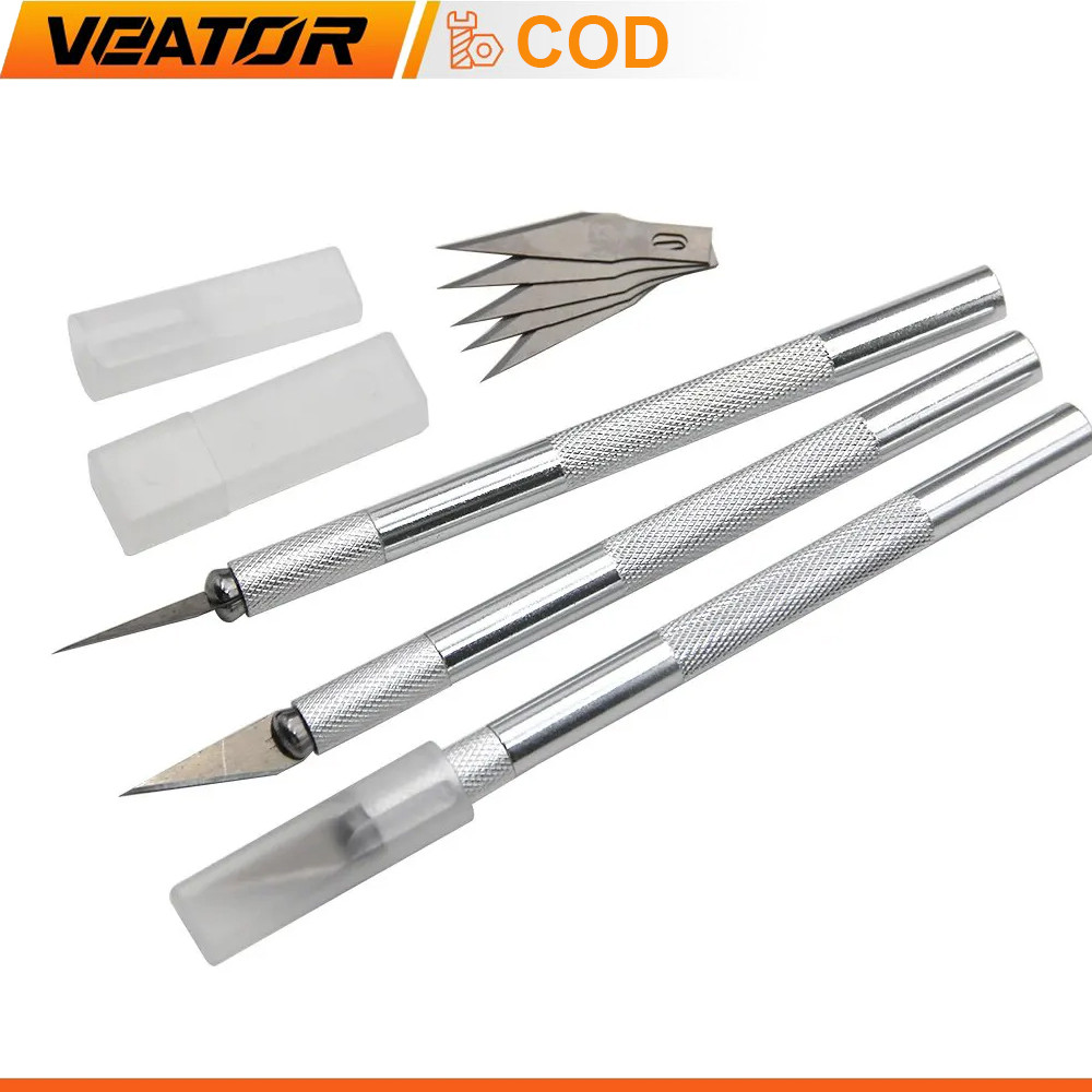 

Alat Bungkus Vinyl Kit Ting Mobil Alat Ukir Pisau Ukir Model Patung DIY Pembuatan Model Patung Batang Aluminium Pisau Seni Pisau Ukir Kayu Alat Tangan