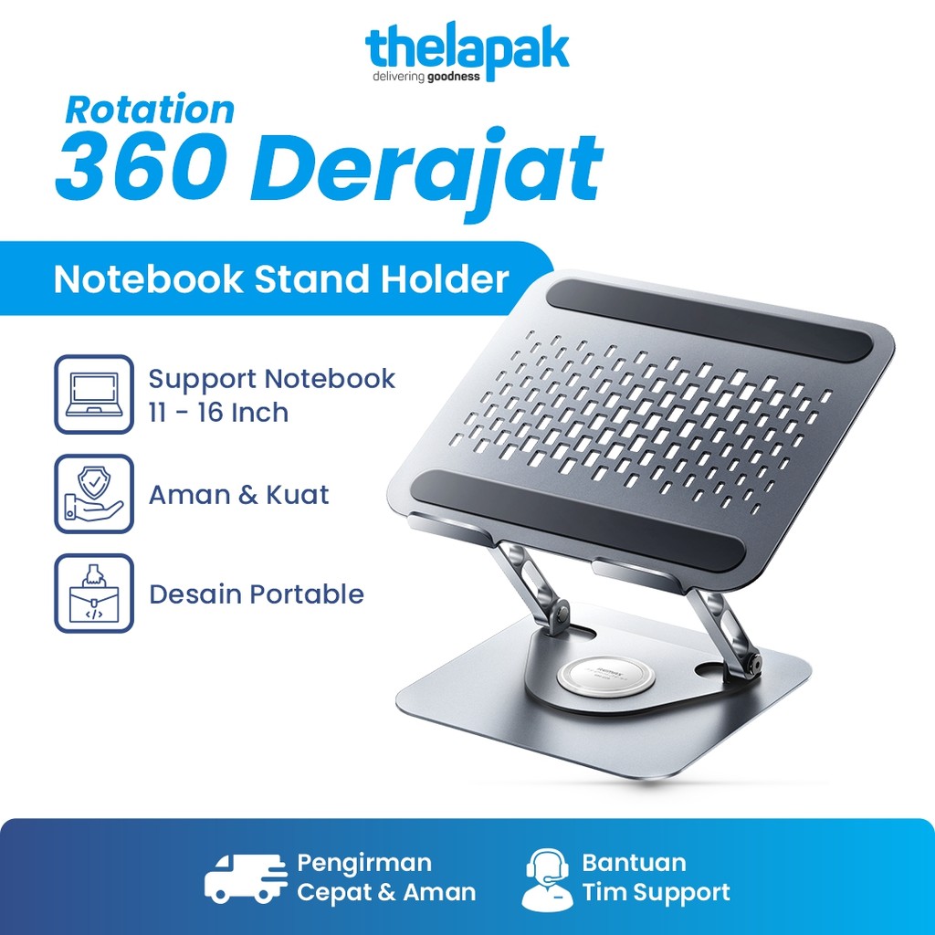 REMAX Stand Laptop 360 Rotation  RM-C09 Rotating Folding Notebook Stand 360 Rotation