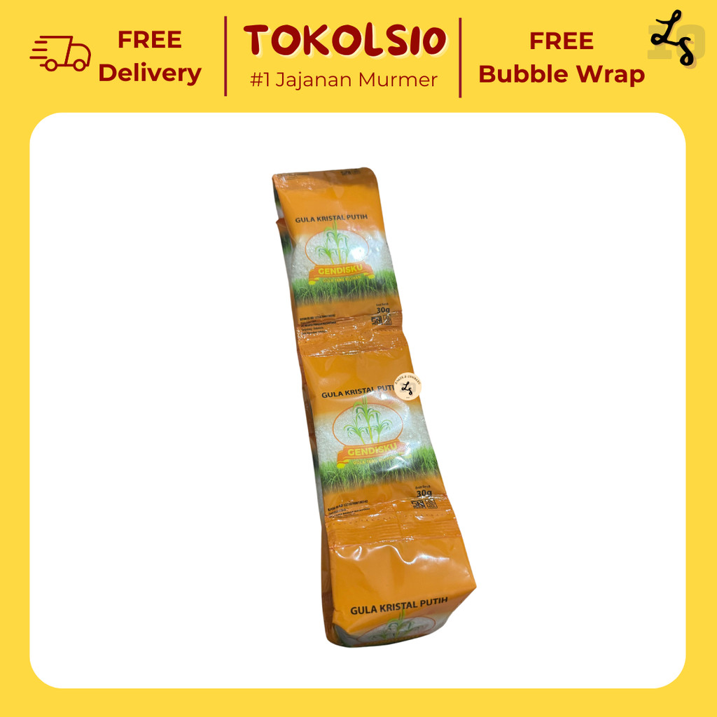 

Gula Kristal Putih Gendisku 1 Renceng isi 10 Sachet 30gr
