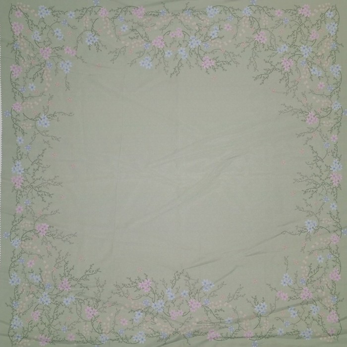 Hijab (Elvira) jilbab kerudung segiempat motif biru navy, denim, hijau sage, pink dusty, coklat muda