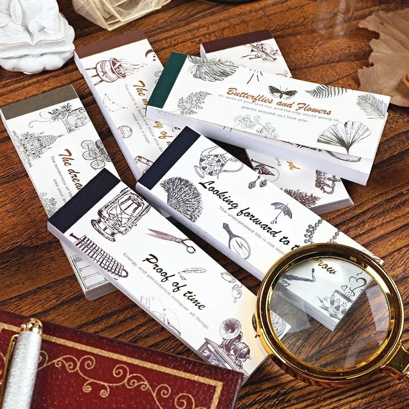 

Journamm 40pcs/pack Gilding Craft Vintage Stickers Book DIY Scrapbooking creative Stationery Collage Junk Journal Decor Stickers