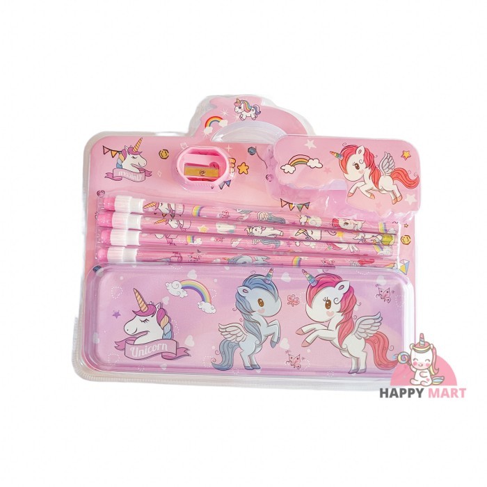 

Kotak pensil unicorn set Pensil - Unicorn