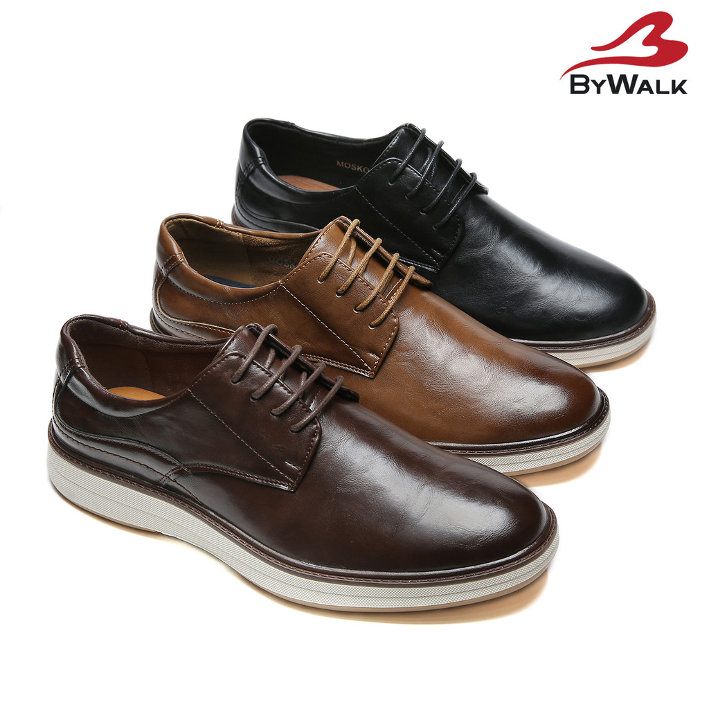 BYWALK MOSKOV1 Sepatu Pria Derby Loafers Kerja Kantoran Casual Flat Shoes