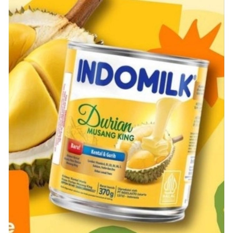 

Indomilk Rasa Durian Musang King / Indomilk kaleng 370 Gr/ Exp.Desember 2025 pusat grosir jajn