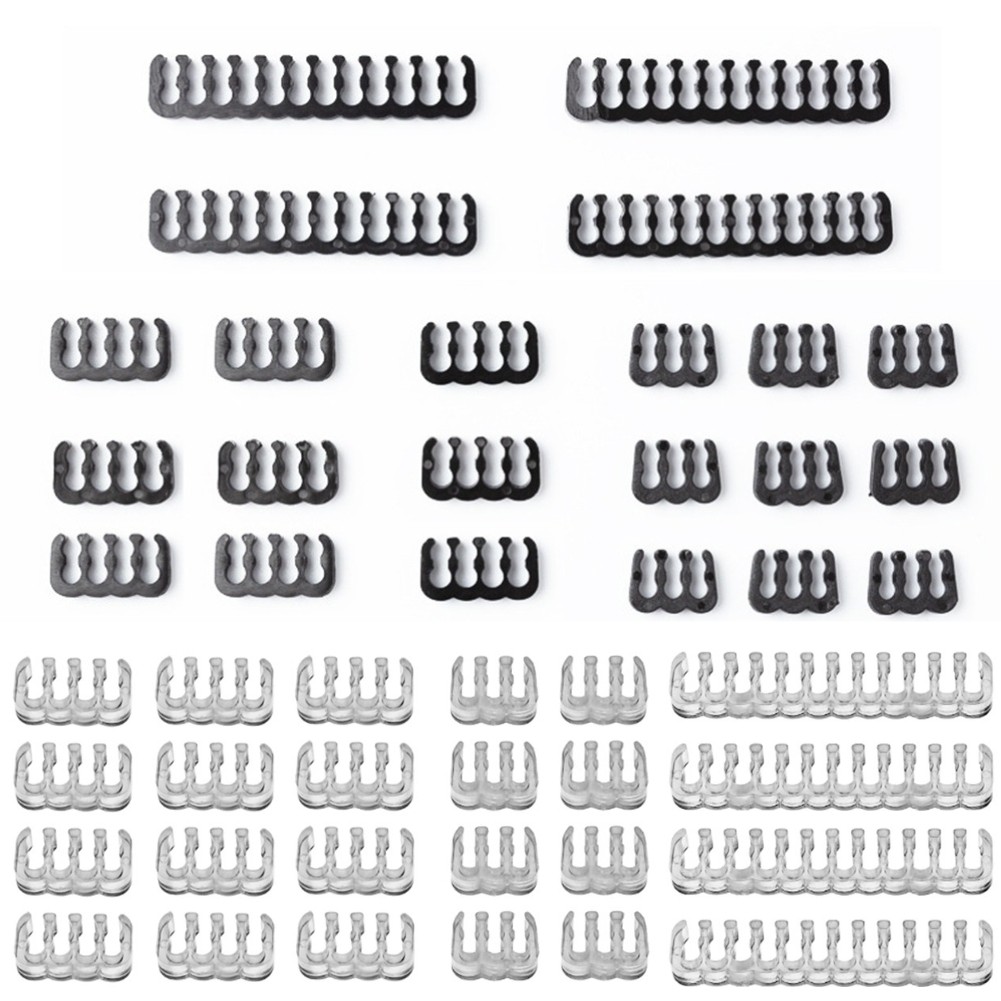 

24pcs/Set Psu ​PC Extension Cable Clamp Comb Organizer for 3.0-3.6mm PC Power Cable 6 /8 /24 Pin Cable Wiring Connect