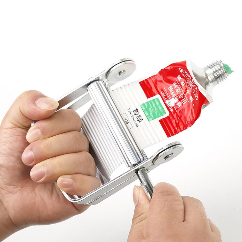 

Paint Squeezer Manual Metal Watercolor Gouache Oil Squeezer Pigment Extruder Art Supplies Practical Tool for home school office