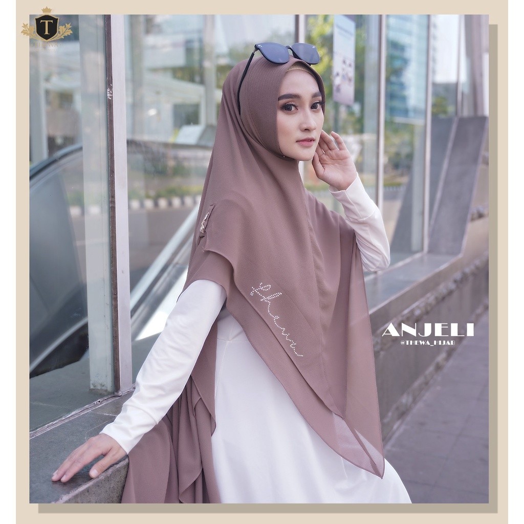 COD THEWA - HIJAB | KERUDUNG | KHIMAR | BERGO |'' ANJELY ” Jumbo Lancip 2 LAYER