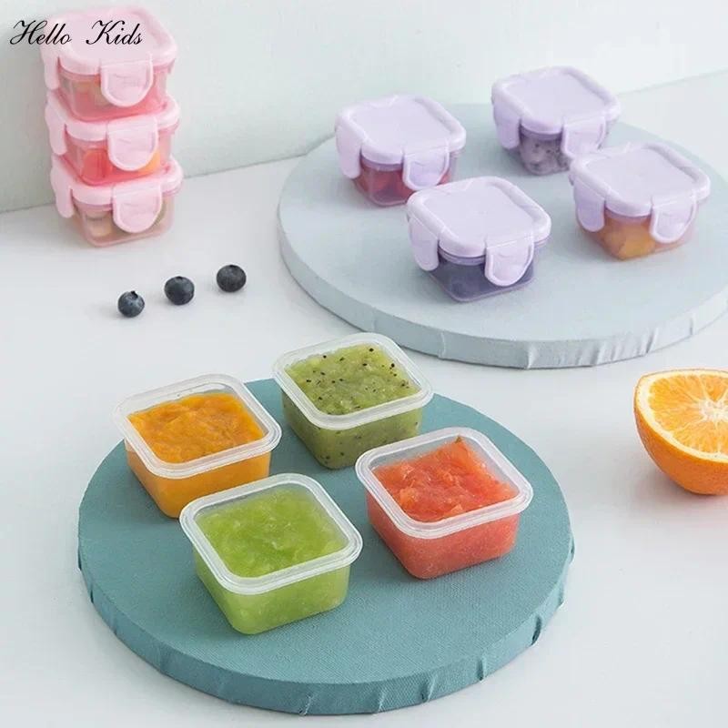 60ml Mini Thickened Sealed Fresh Box Food-grade Portable Baby Food Storage Freezer Containers Jam Di