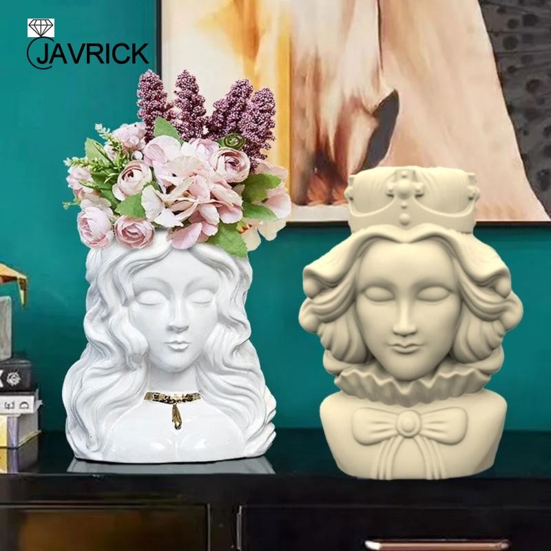 

Beautiful Flower Pots Silicone Mould Reusable Women Pen Holder Resin Mould DIY Cement Table Home Ornament Epoxy Molds