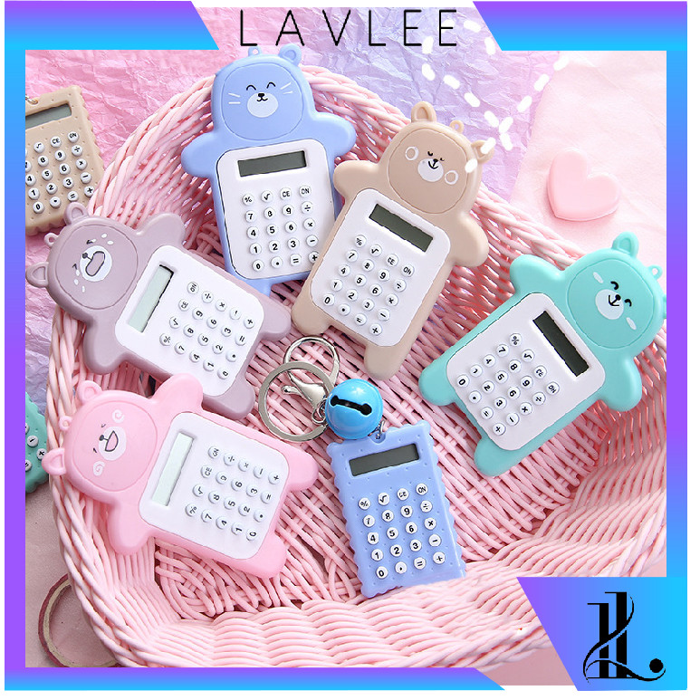 

Lavlee - 5531 Kalkulator Mini 8 Digit Tombol Karet / Gantungan Kalkulator Mini / Kalkulator Motif Beruang Mini