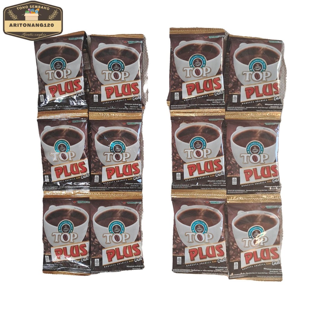 

kopi Top plus 3 renceng 30 sacshet Coffee Instan Robusta