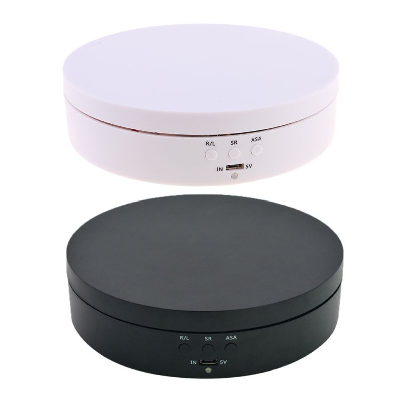

360 Degree Turntable Display Stand Electric Rotating Display Stand for Photography Shooting Prop Jewelry USB Charging