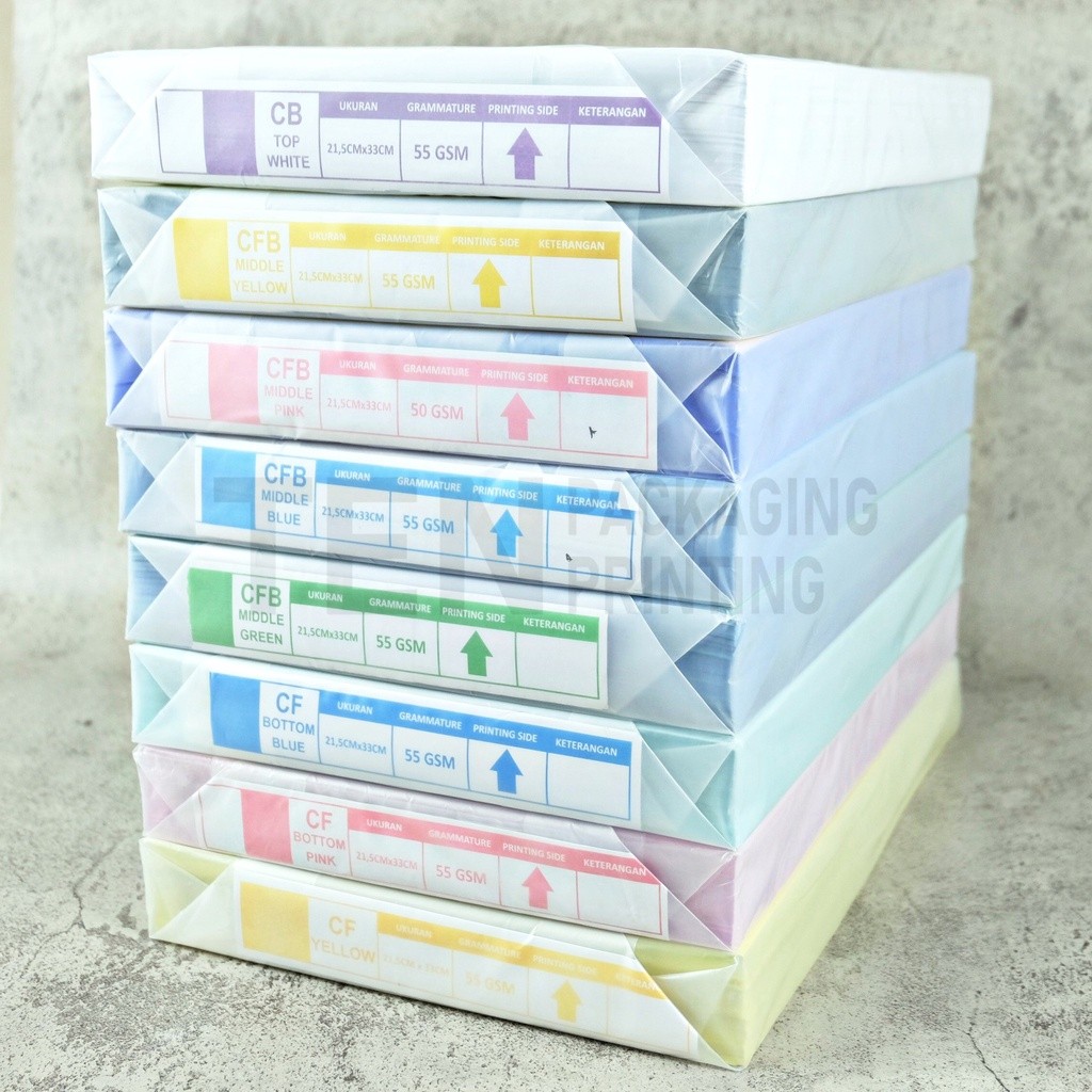

Kertas HVS A4 F4 & NCR F4 Top, Middle dan Bottom (Harga per rim) Lengkap & Berkualitas