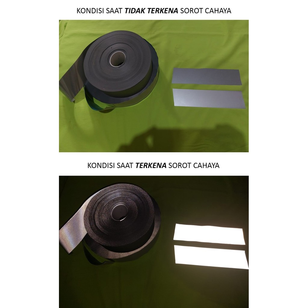 

TERMURAH SAMPLE seam seal tape meteran - 20mm x 1m, reflective tape