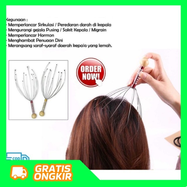 . ALAT PIJAT KEPALA BOKOMA MASSAGE TANPA LISTRIK HEALTHY Termurah, Original  .
