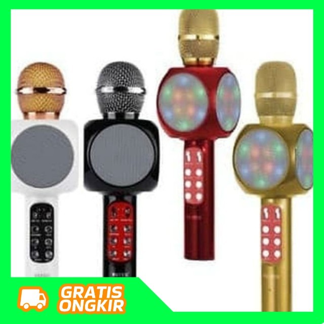 MIC KARAOKE BLUETOOTH ORIGINAL FLECO WS1816/MICROPHONE WIRELESS BLUETOOTH MURAH ORIGINAL