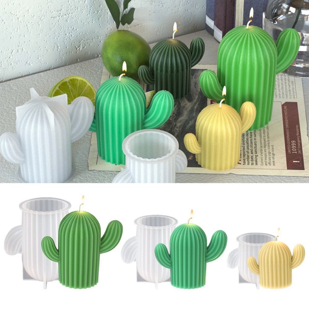 

Exquisite Lovely Cactus Silicone Candle Mold DIY Wax Resin Mould Soap Gypsum Ornaments Aromatherapy Making Tool Home Party Decor