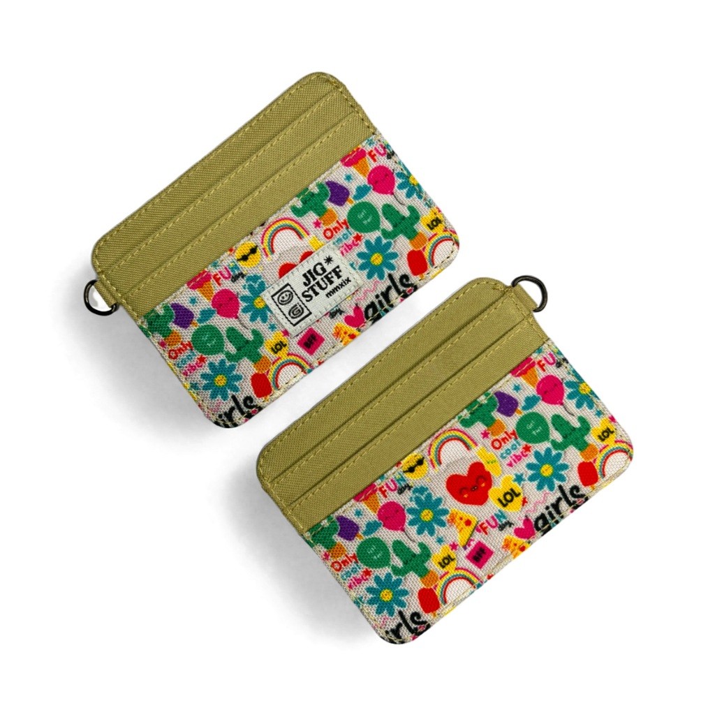 Dompet kartu wanita card holder wallet wanita pria 1 slot money dan 6 kartu atm etoll dll , ring gan