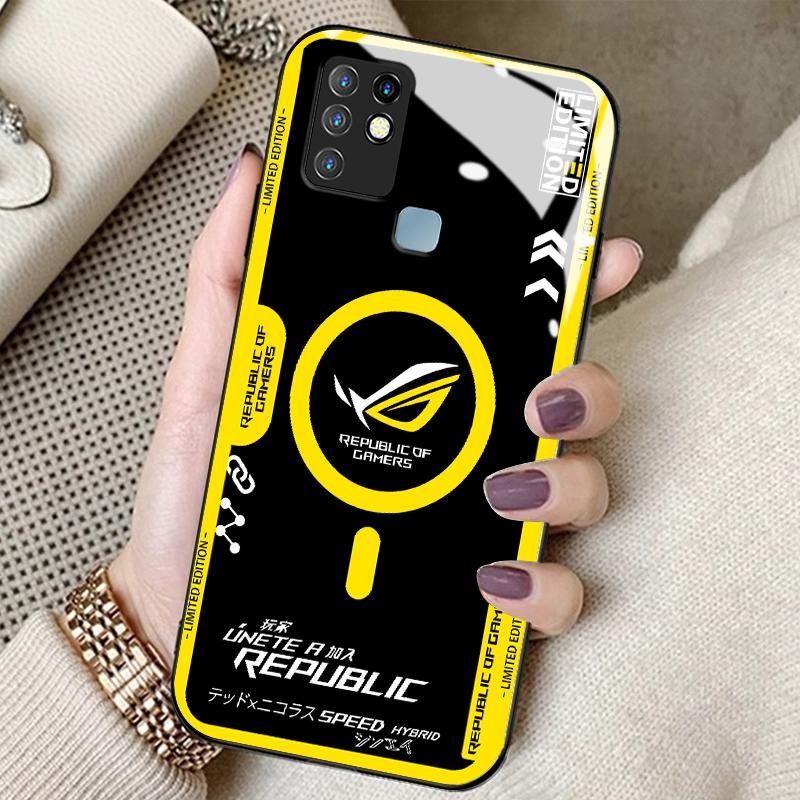 Hard Case Glass Case For Infinix Hot 10 Hot 10 Lite Hot 10 Play Hot 11 Play Hot 30i Hot 40i Hot 9 Pl