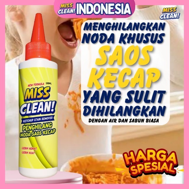 Pembersih baju noda membandel Penghilang noda pakaian baju celana penghilang noda saos kecap
