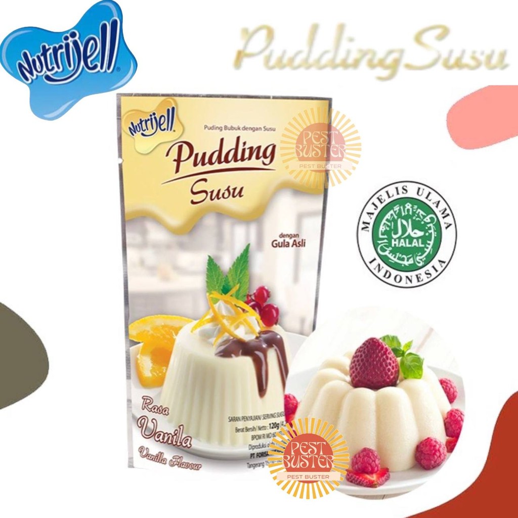 

NUTRIJELL PUDDING Bubuk Susu Rasa VANILLA NUTRIJEL PUDING VANILA BPOM Halal Oriiginal