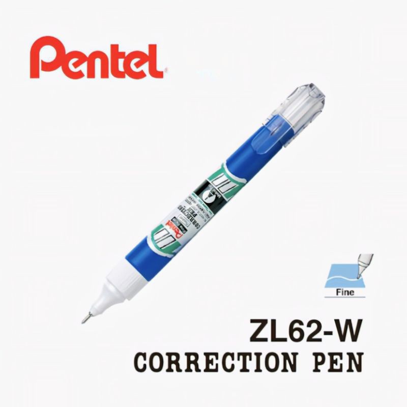 

PENTEL Correction Pen 12ml ZL62-W Original [ per 1 Tipe-X ]