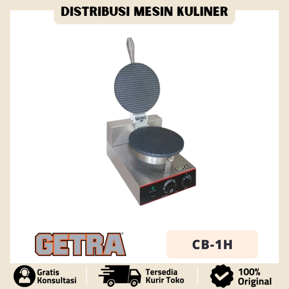 MESIN CONE ES KRIM GETRA CB-1H PEMBUAT ICE CREAM CONE BAKER ORIGINAL GARANSI