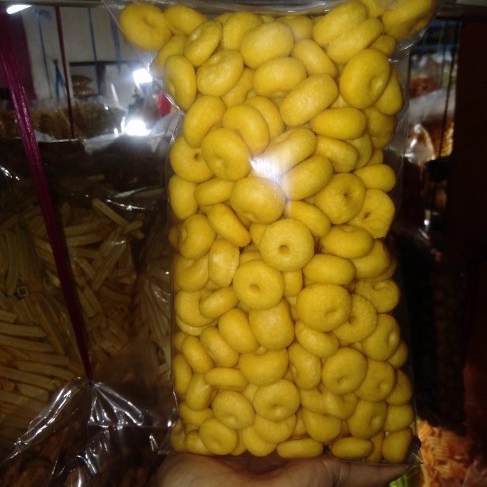 alen-alen atos 250 keras camilan snack kiloan - Orange, cincin