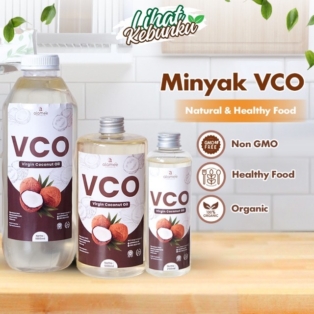 

ALAMEE Minyak Kelapa Murni Extra Virgin Coconut Oil VCO Asli Dapat Diminum Organik Masak Minum LIHAT KEBUNKU