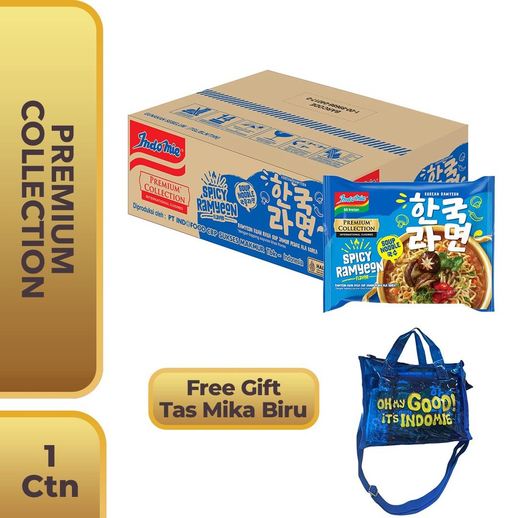 

1 Carton Indomie Korean Spicy Ramyeon GET Tas Mika Warna