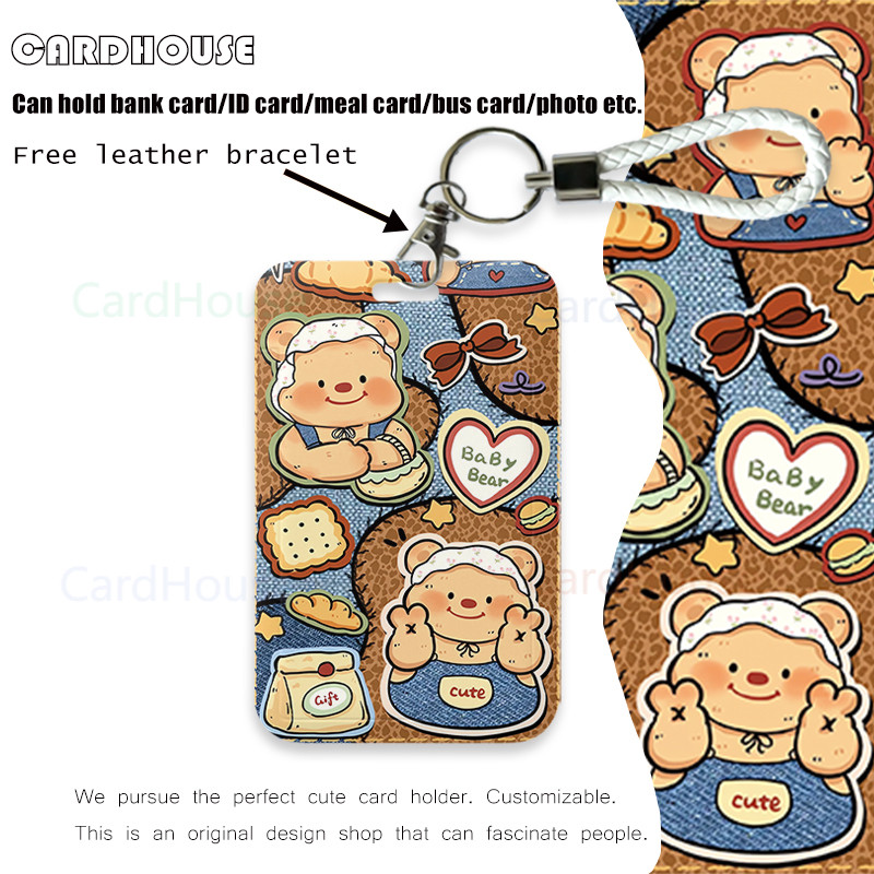 

【Promosi Toko Baru】KARTUN Beruang Mentega Unik ID CARD Dompet Kartu Aesthetic HOLDER ID CARD Aesthetic LT140 Tempat Photocard Photo Card Kartun Beruang Kecil Mentega