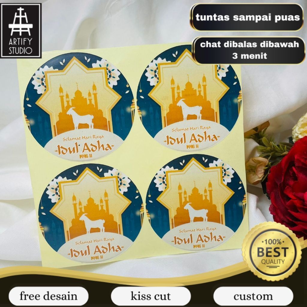 

Artify 2-4 Sticker Lebaran Haji Gift Ramadhan Sticker Selamat Hari Raya Idul Adha Free Desain