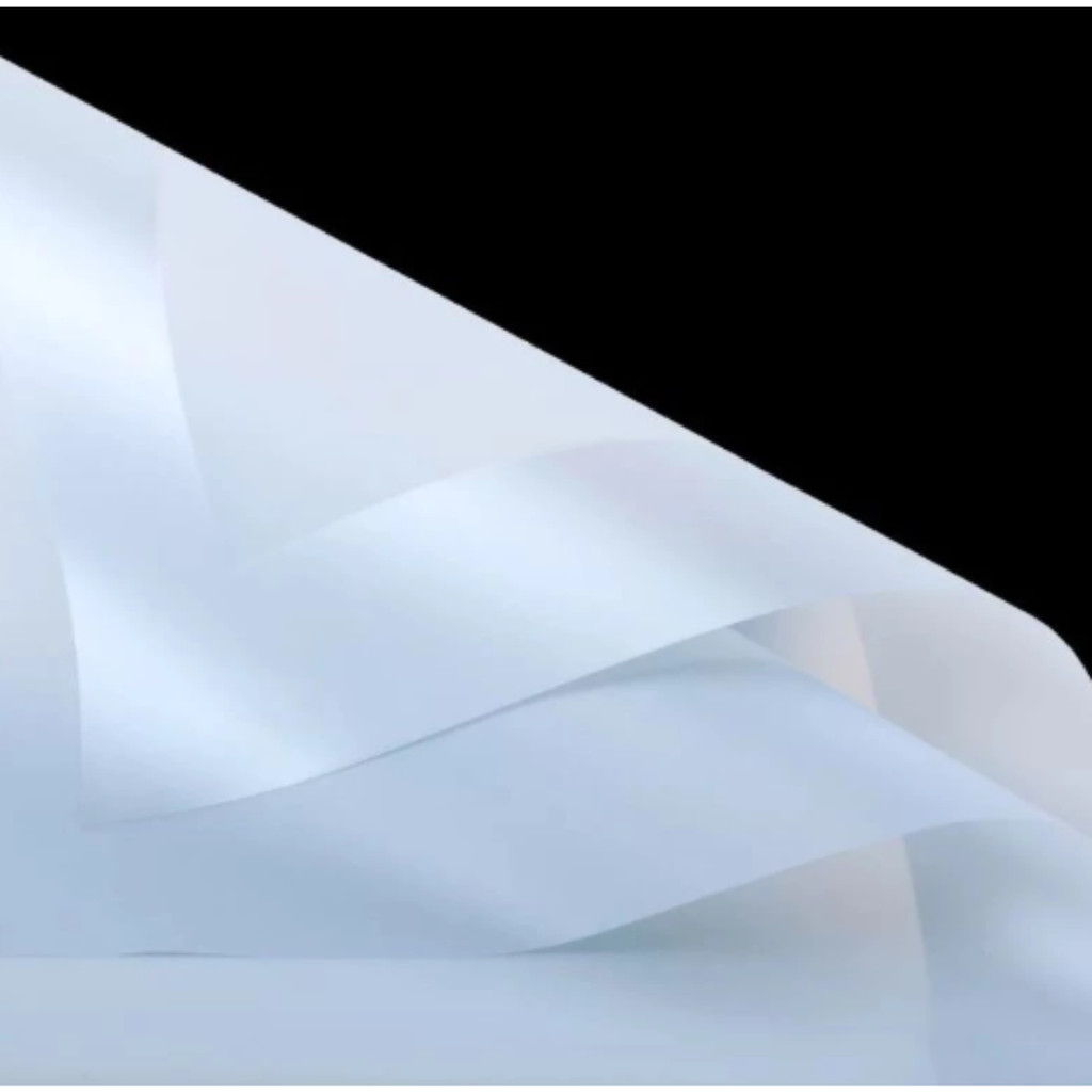 

[5 Lembar] Cellophane Garis Tebal / Kertas Wrapping Buket Bunga - fwyi - Biru Muda