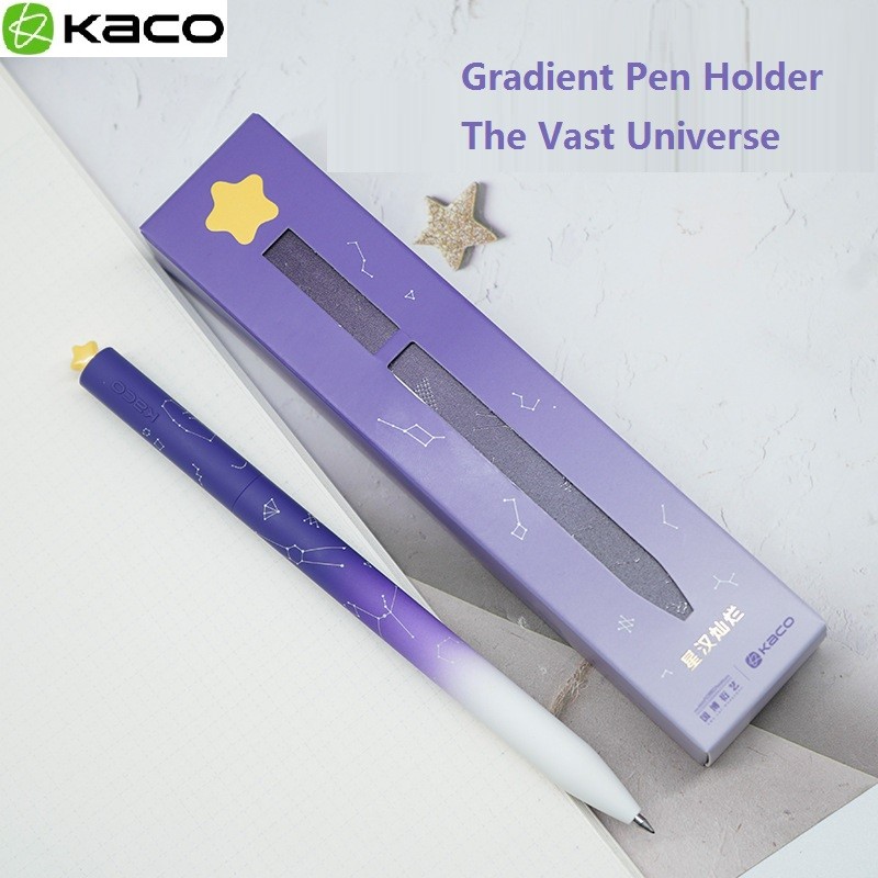 

KACO Kawaii Rotate Gel Pens Stationery Caneta 문구용품 0.5MM Black Ink канцелярия Fluent Writing High Capacity for School Office ﻿