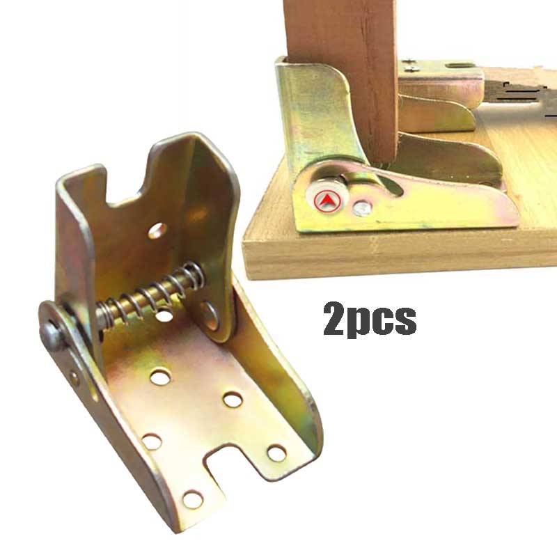 2pcs/set Braket Engsel Kaki Meja Lipat / Kaki Meja Lipat / Mekanis Kaki Sofa Kasur / Engsel Sofa