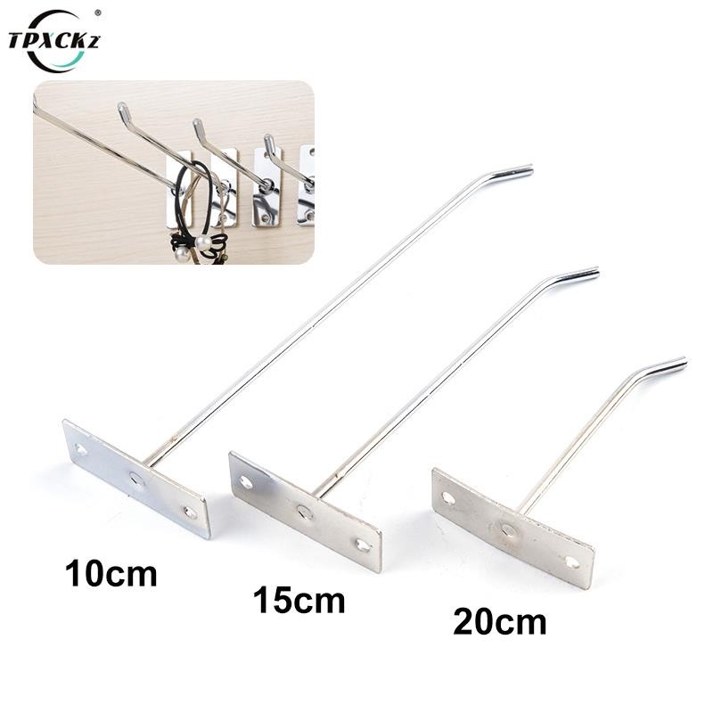 

5Pcs Hole Board Hook Steel Oblique Hanger Hardware Tool Hammer Pliers Wall Mount Bathroom Storage Rack Garage