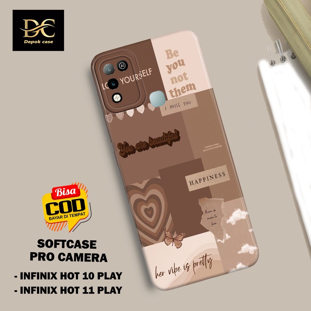 Case Infinix Hot 10 Play / Infinix Hot 11 Play Terbaru - Fhasion Case AESTHETIC - Casing Hp Infinix 