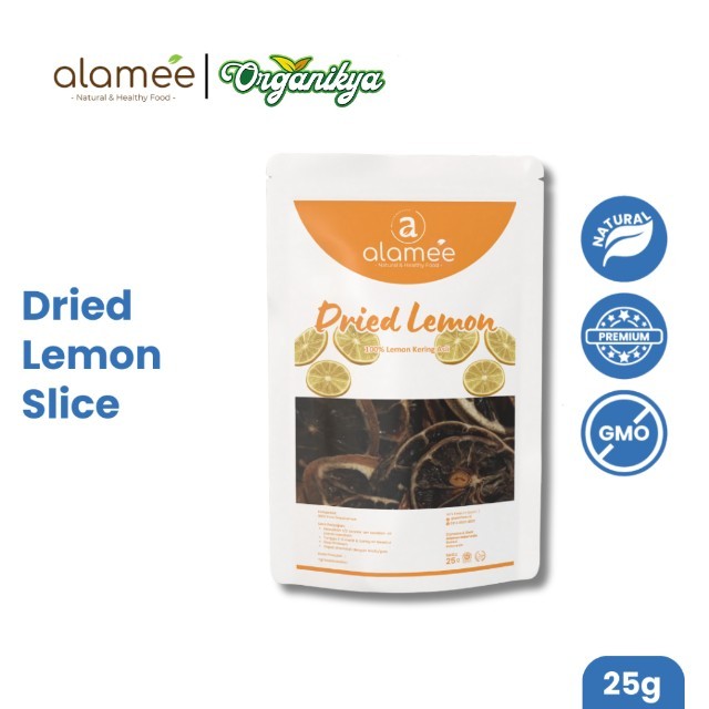 

ALAMEE Lemon Kering Dried Slice Tea Teh Herbal Iris Organik Minuman Herbal Organic 25gr organikya