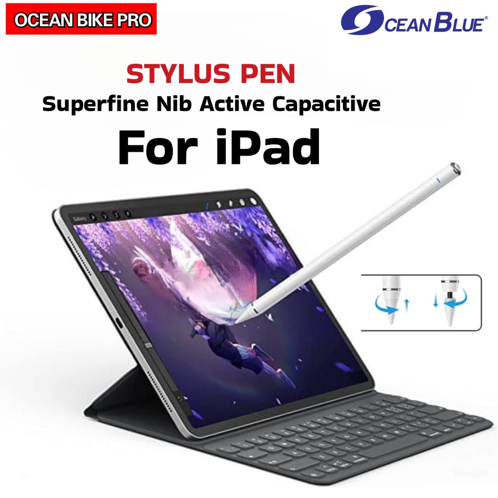 OCEANBLUE Stylus Pen Palm Rejection Capacitive Pensil iPad