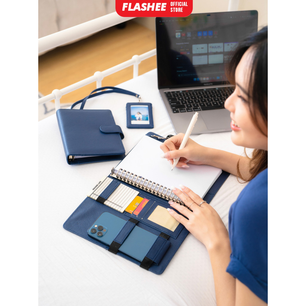 

Binder A5 20 Ring Mewah Notebook Catatan Eksklusif Binder Notes Antimainstream Organizer Serbaguna