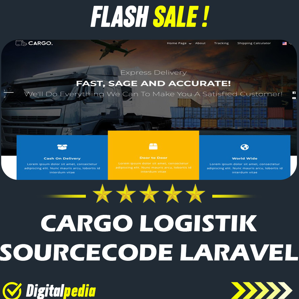 Aplikasi Cargo Expedisi Trucking Kurir Logistik Laravel Source Code Premium Lifetime