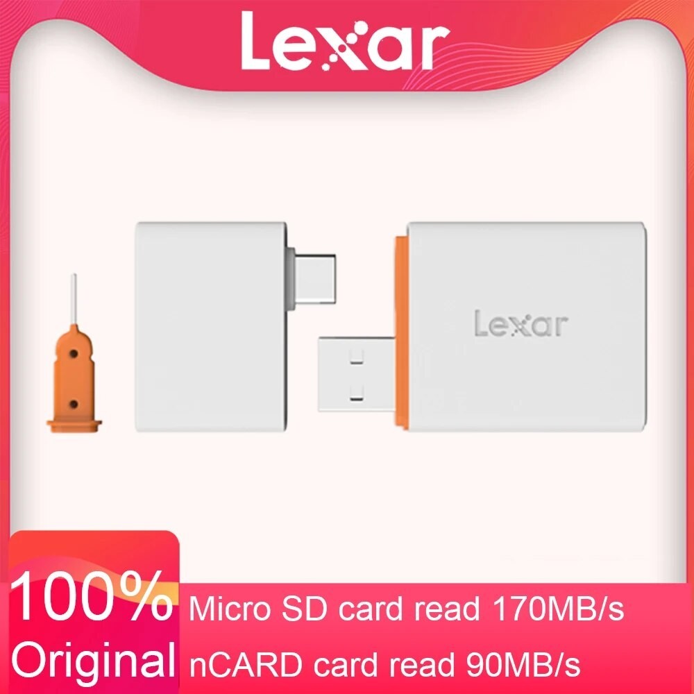 Lexar Micro SD TF Card Reader Memory Card 350U NM Card Reader Type C to USB SD Adapter NM Card USB 3